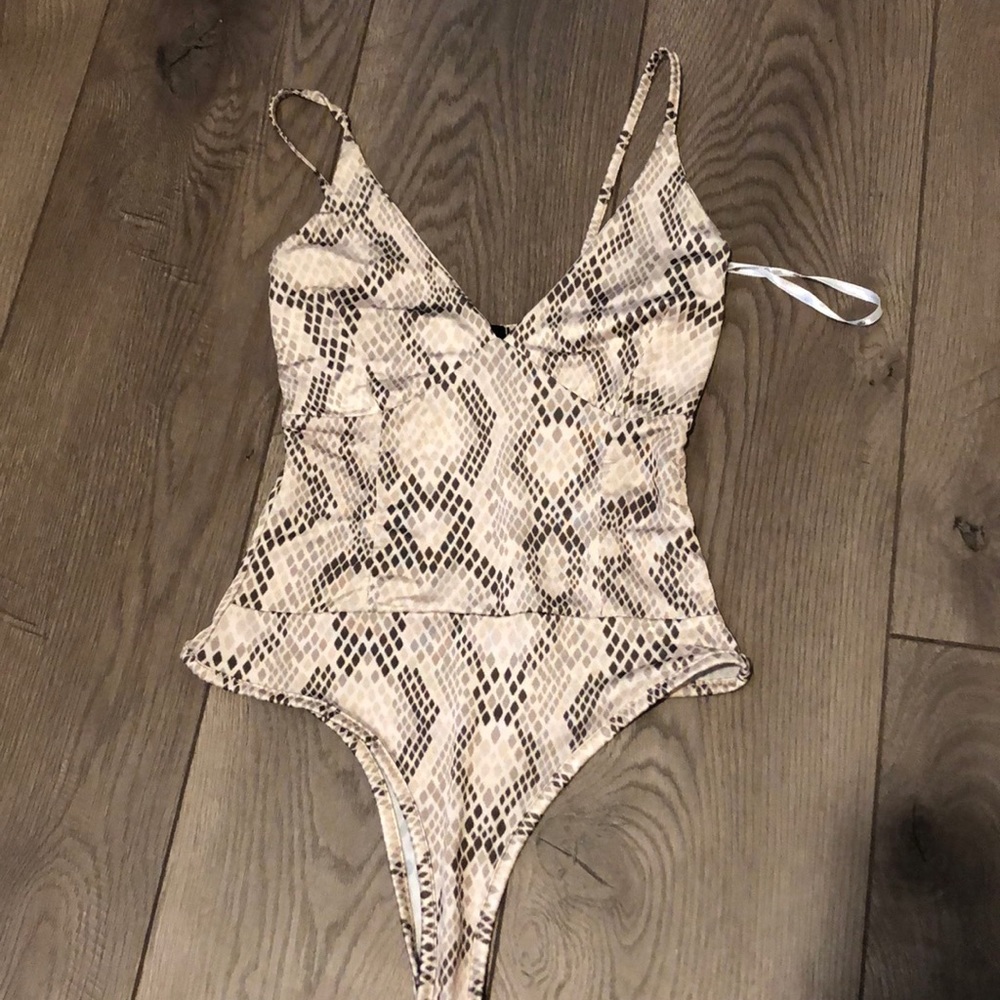 Snakeskin bodysuit
